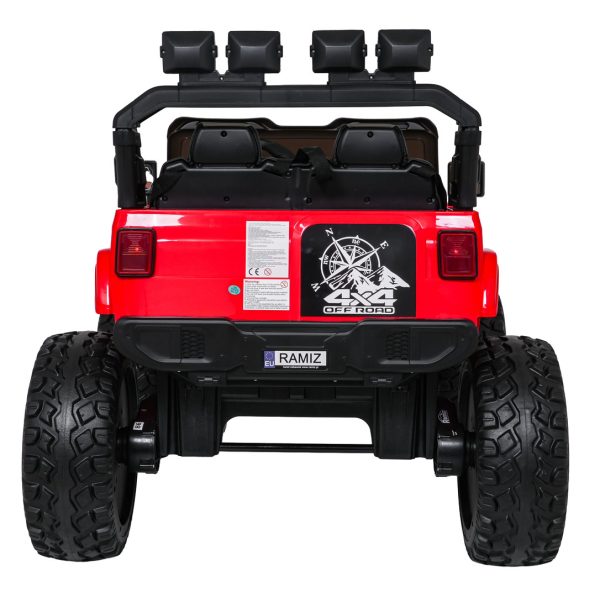 Auto na akumulator Extreme Sport 4x4 s podesivom dužinom vozila - dvosjed - crveni - Slika 6