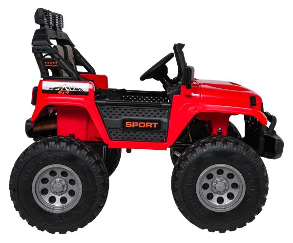 Auto na akumulator Extreme Sport 4x4 s podesivom dužinom vozila - dvosjed - crveni - Slika 8