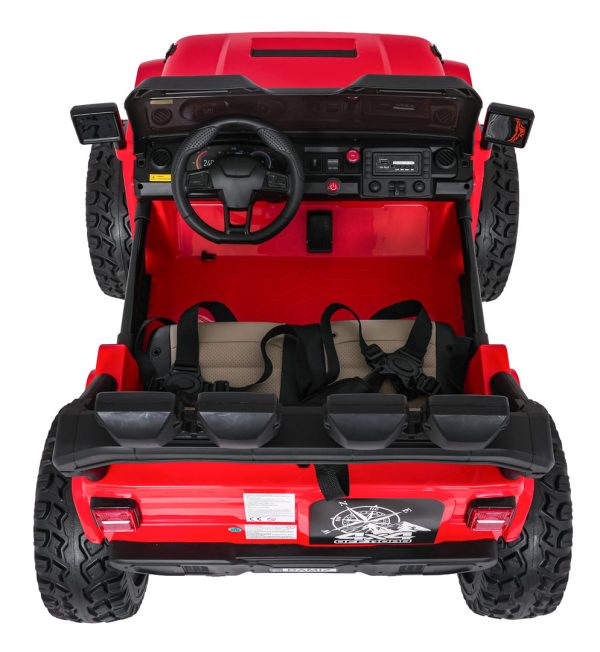 Auto na akumulator Extreme Sport 4x4 s podesivom dužinom vozila - dvosjed - crveni - Slika 10
