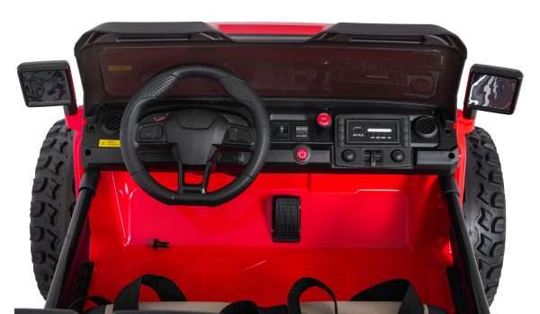Auto na akumulator Extreme Sport 4x4 s podesivom dužinom vozila - dvosjed - crveni - Slika 13