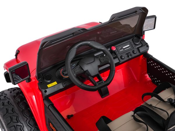 Auto na akumulator Extreme Sport 4x4 s podesivom dužinom vozila - dvosjed - crveni - Slika 14