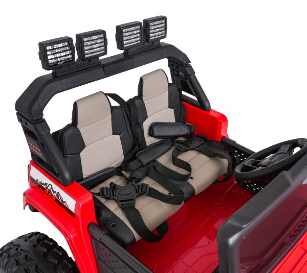Auto na akumulator Extreme Sport 4x4 s podesivom dužinom vozila - dvosjed - crveni - Slika 15