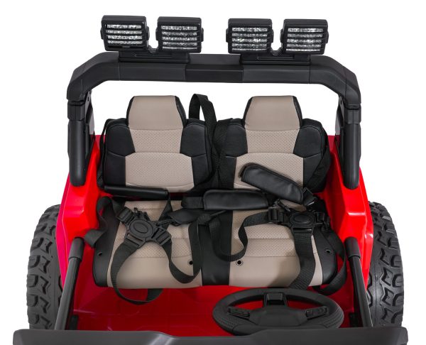 Auto na akumulator Extreme Sport 4x4 s podesivom dužinom vozila - dvosjed - crveni - Slika 16