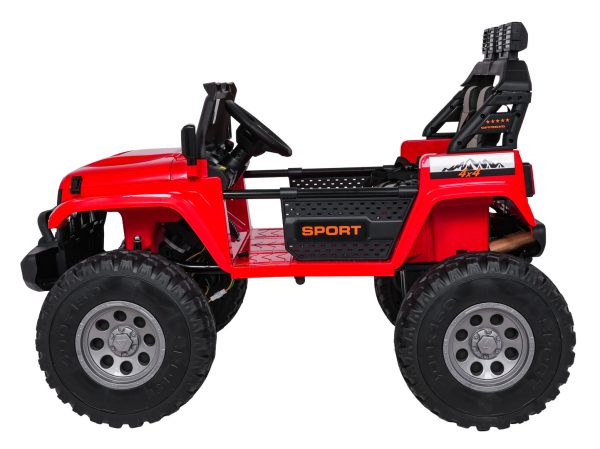 Auto na akumulator Extreme Sport 4x4 s podesivom dužinom vozila - dvosjed - crveni - Slika 19