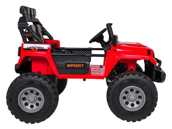 Auto na akumulator Extreme Sport 4x4 s podesivom dužinom vozila - dvosjed - crveni - Slika 23