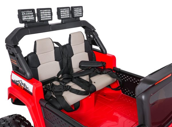 Auto na akumulator Extreme Sport 4x4 s podesivom dužinom vozila - dvosjed - crveni - Slika 25