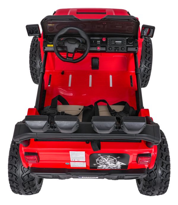 Auto na akumulator Extreme Sport 4x4 s podesivom dužinom vozila - dvosjed - crveni - Slika 27