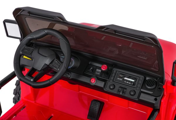 Auto na akumulator Extreme Sport 4x4 s podesivom dužinom vozila - dvosjed - crveni - Slika 28