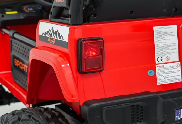 Auto na akumulator Extreme Sport 4x4 s podesivom dužinom vozila - dvosjed - crveni - Slika 34