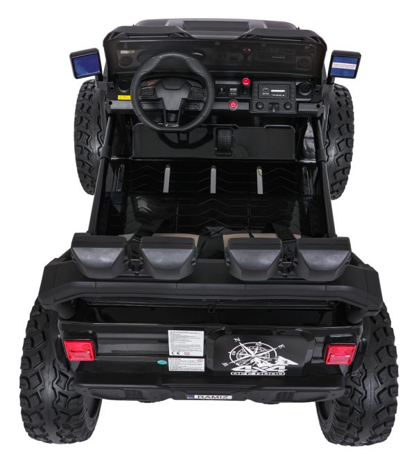 Auto na akumulator Extreme Sport 4x4 s podesivom dužinom vozila - dvosjed - crni - Slika 9