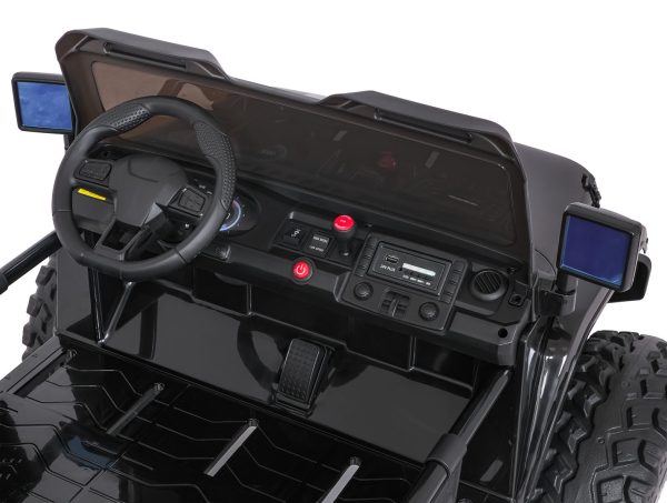 Auto na akumulator Extreme Sport 4x4 s podesivom dužinom vozila - dvosjed - crni - Slika 11