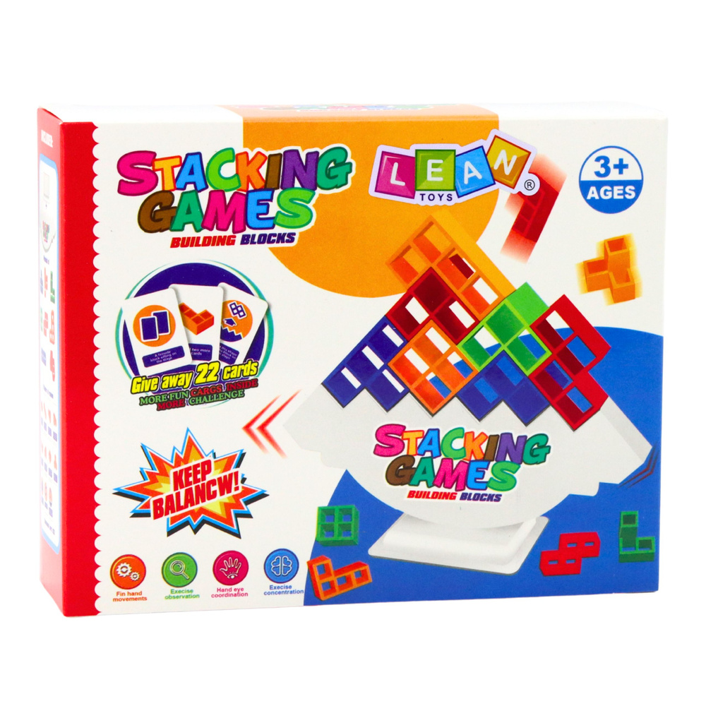 Programming Balance Tower Balance Tower Skill Game Blocks 22 Cards 16 Blocks – AV SHOP