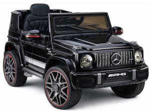 Licencirani auto na akumulator Mercedes AMG G63 2x200W - crni/lakirani