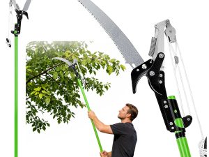 Teleskopske škare za rezanje granja i pila 2u1 - 125-240 cm