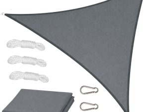 Vodootporna vrtna sjenica za sunce 400x400 cm - siva