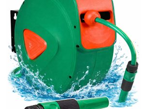 Kolut za vrtno crijevo 20m – automatsko namatanje, zidni nosač