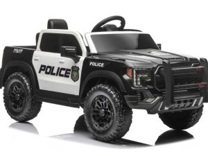 Policijski auto na akumulator 4x4 P5 - crno/bijeli