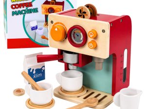 Wooden Coffee Maker Set Small Barista Cups Accessories