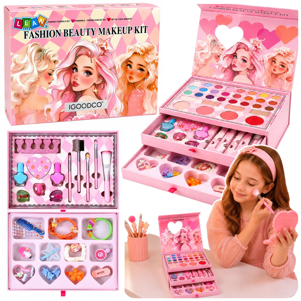 Veliki set za šminkanje za djvojčice – Pink Box
