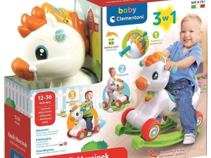 Interactive Pony Marcinek Rocking Horse, Walker & Activity Center Polish & English Clementoni 50928